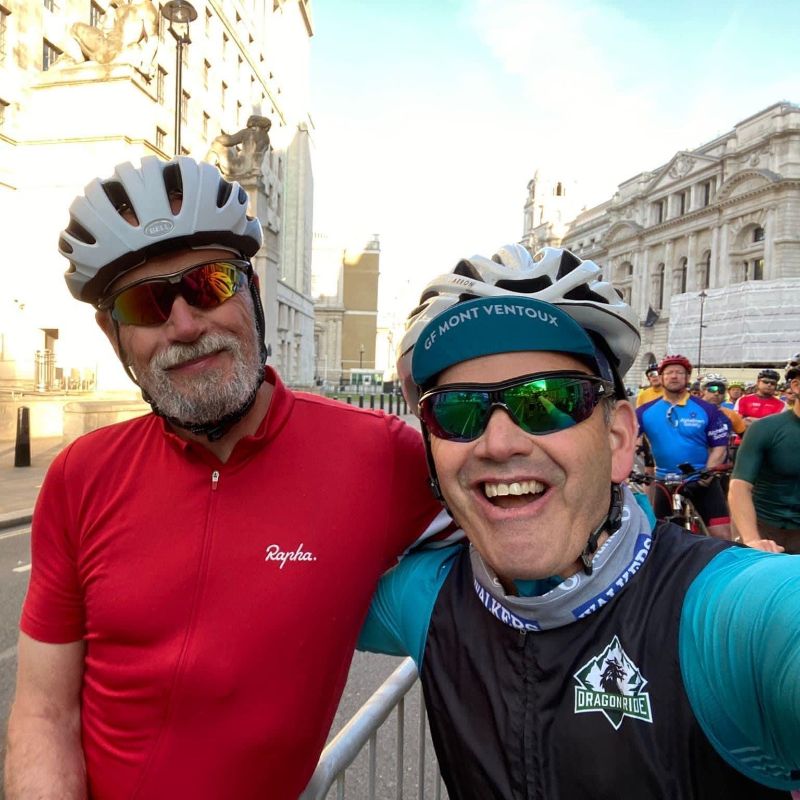 Tim and Paul charity bike ride