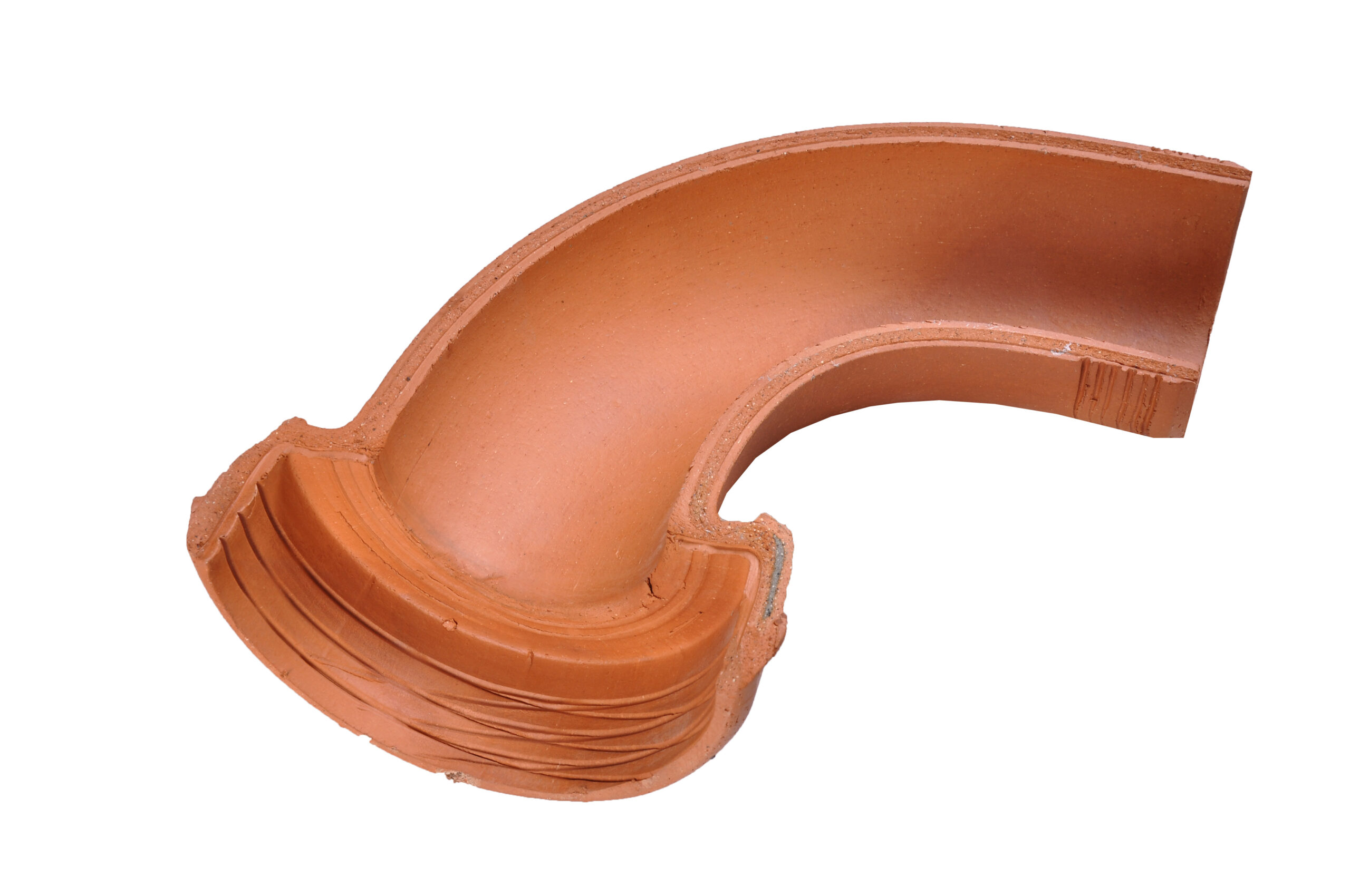 Hepworth Clay 90° LH 225mm Channel Bend CB1/3L