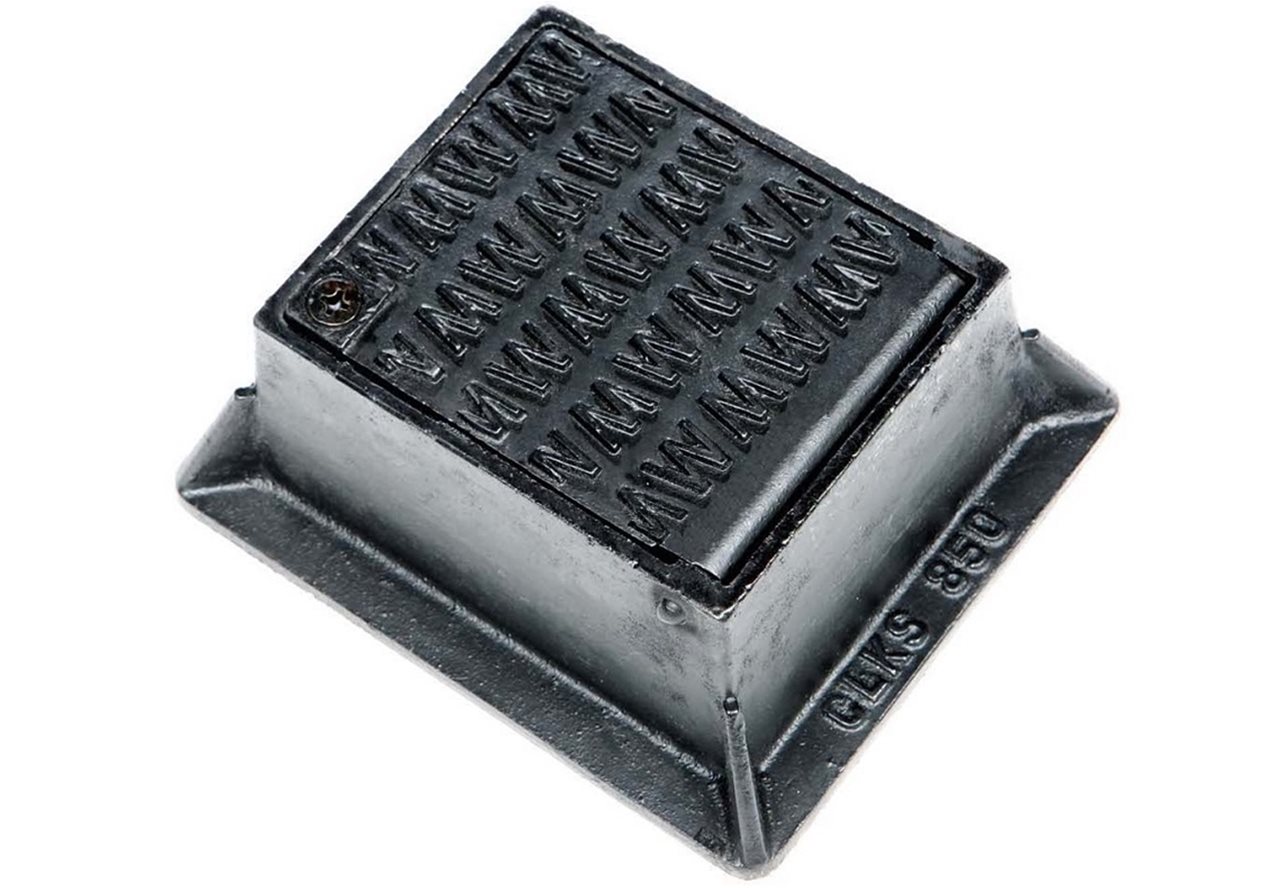 Clark Drain Surface Box Cast Iron 152X152mm Stop Tap BS 5834