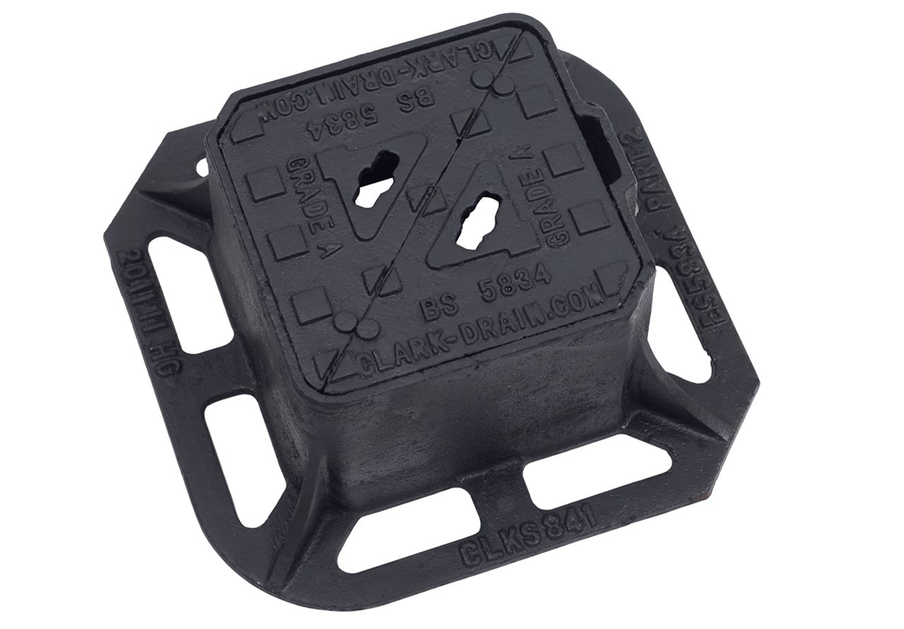 Clark Drain Surface Box Cast Iron 152X152mm D/Tri