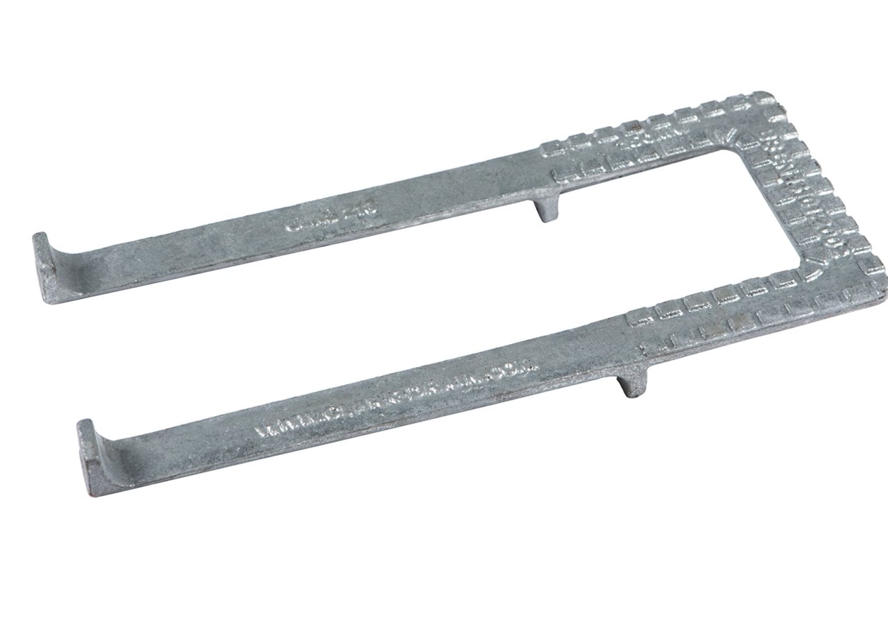 Clark Drain Step Iron 9 Galvanized