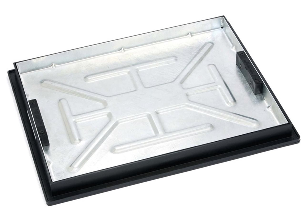 Clark Drain Galv Steel MHC&F 5T 600mm x 450mm Infill Locking & Sealed