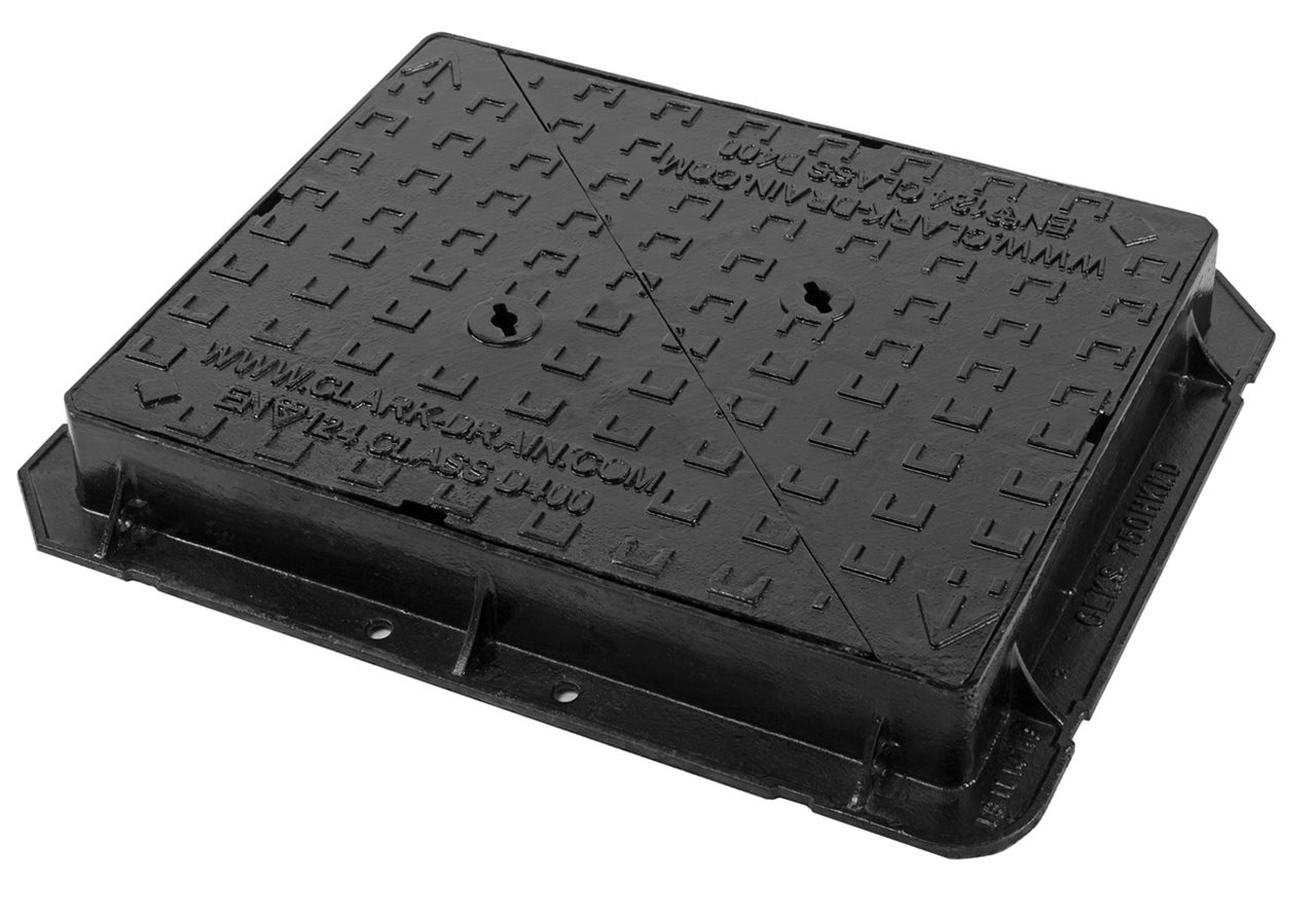 Clark Drain MHC&F Ductile Iron D400 750x600x100mm Double Trinagular
