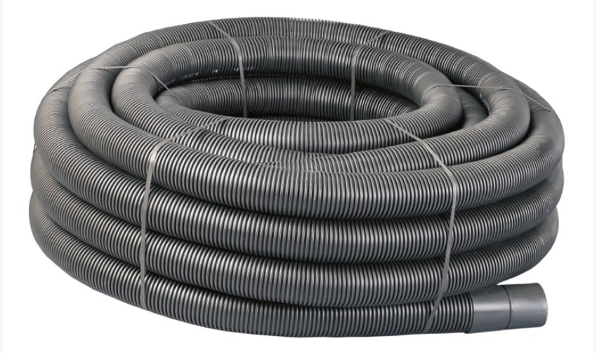 Naylor MetroDuct Twinwall Duct 110(94)mm x 50m Coil Inc Coupling Black - Image 2