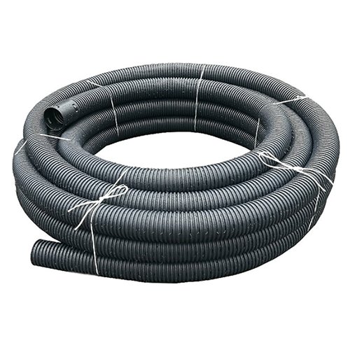 Naylor Land Drain Black Perforated 160mm x 50m Coil
