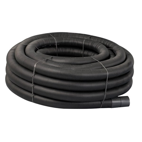 Naylor Land Drain Black Perforated 100mm x 50m Coil