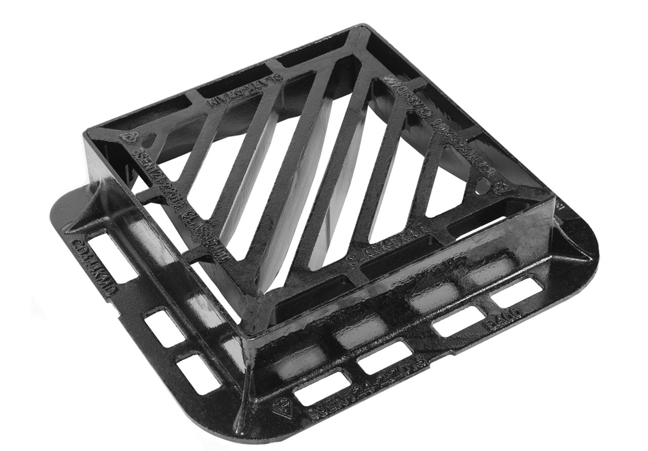 Clark Drain 425X425X100mm D400 D/Tri D/Iron G G & Frame