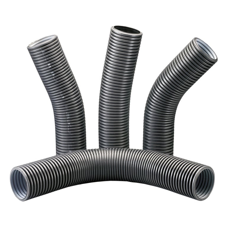 Grey BT Duct 54mm x 45 Deg Bend