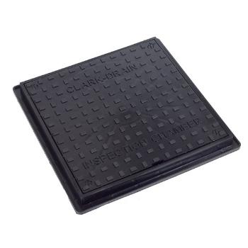 Clark-Drain 300 Square Cover and Frame C/W Universal Fitting