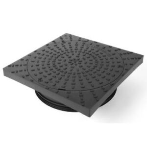 Clark-Drain 356 300mm Diameter Clear Square to Round Cover and Frame