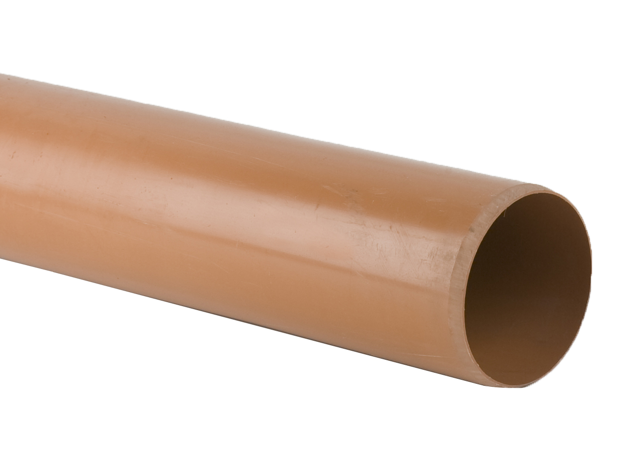 Brett Martin 110mm x 3m Plain End Pipe B4001 - Image 2