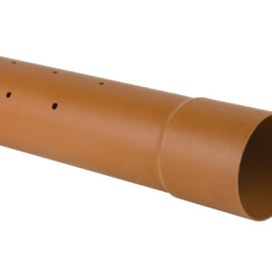 Brett Martin 110mm x 6m Blown Socket Perforated Pipe B4023