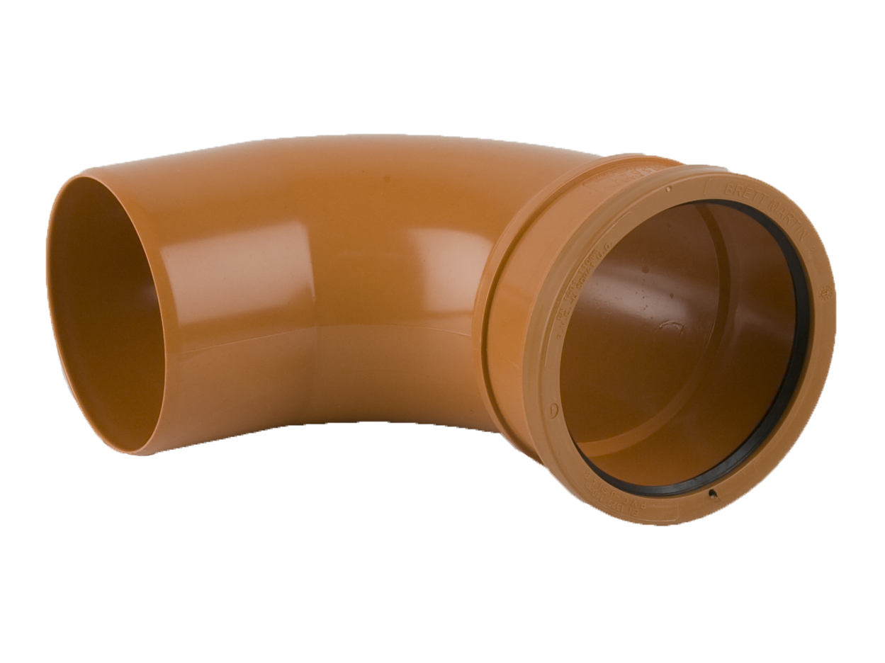 Brett Martin 110mm x 87.5° Single Socket Bend B5041