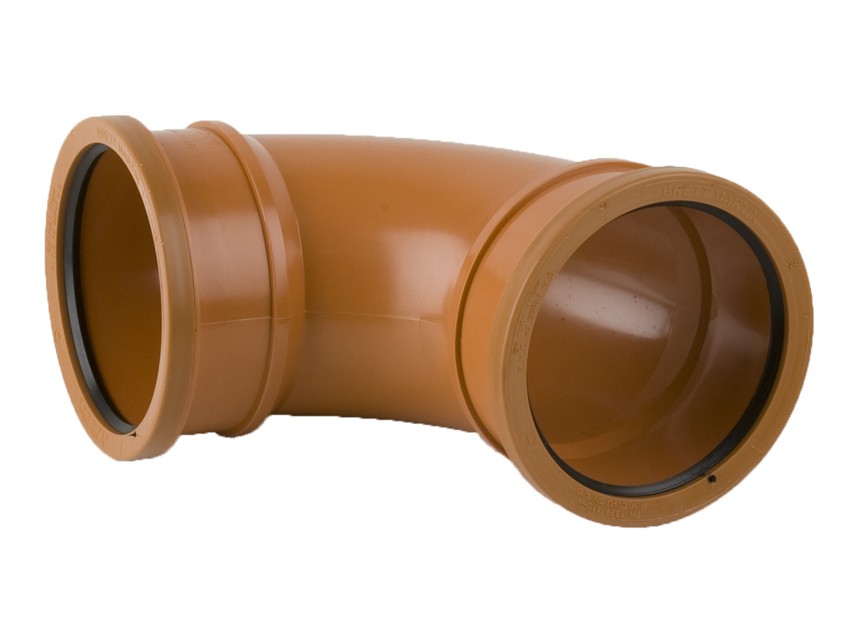Brett Martin 110mm x 87.5° Double Socket Bend B4031