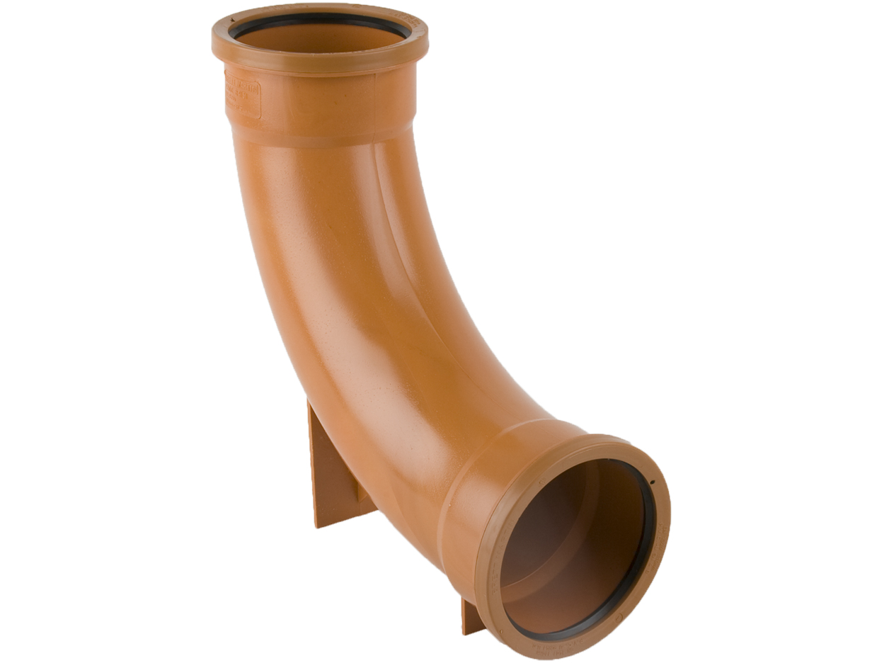 Brett Martin 110mm x 87.5° D/S Rest Bend (Long Radius) B4131