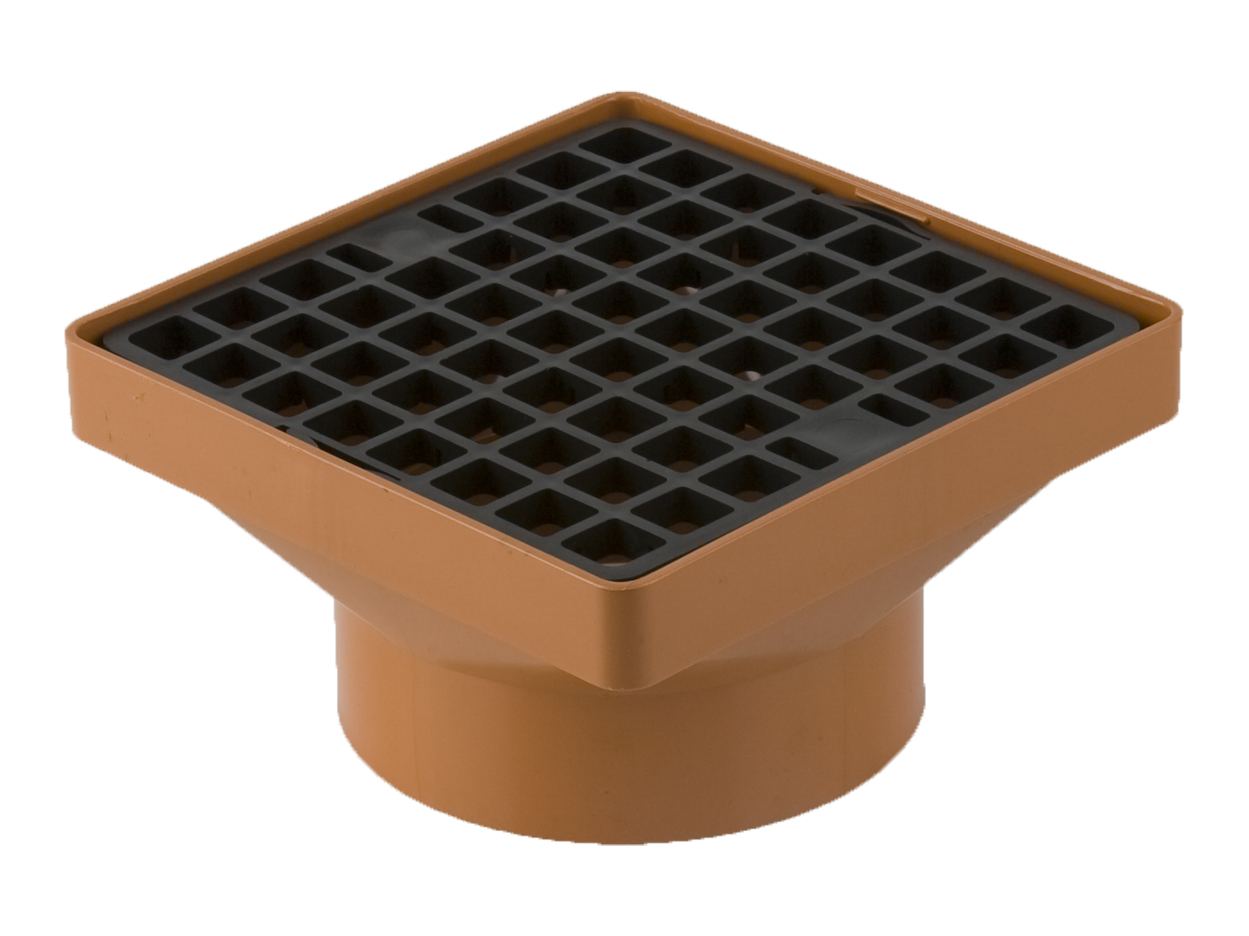 Brett Martin 160mm x 160mm Square Hopper with 110mm Solvent Socket B1061