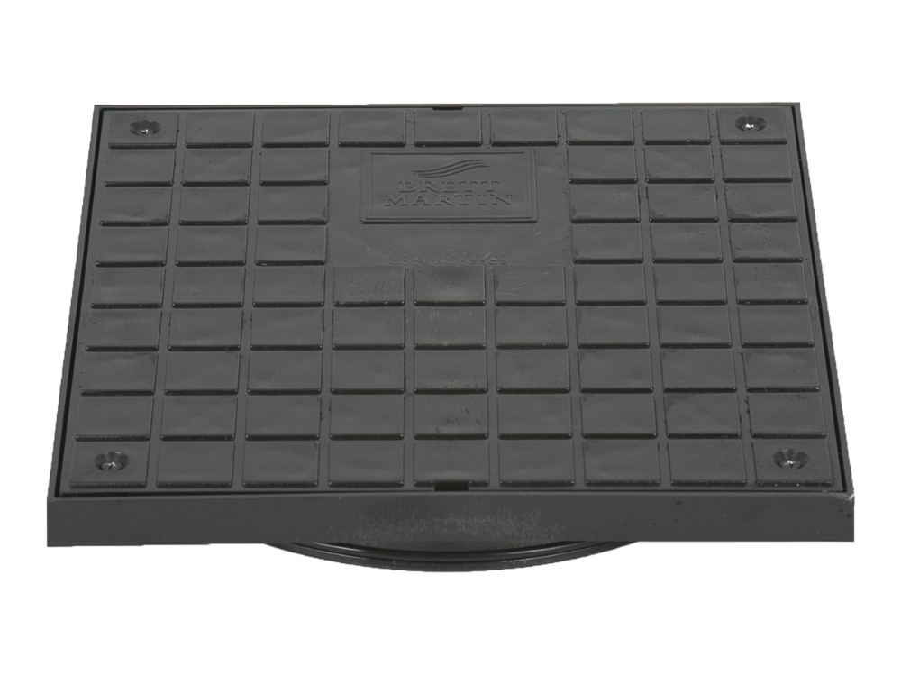 Brett Martin 280mm Dia Shallow Access Chamber Square D/Seal Lid (Ped) B2802