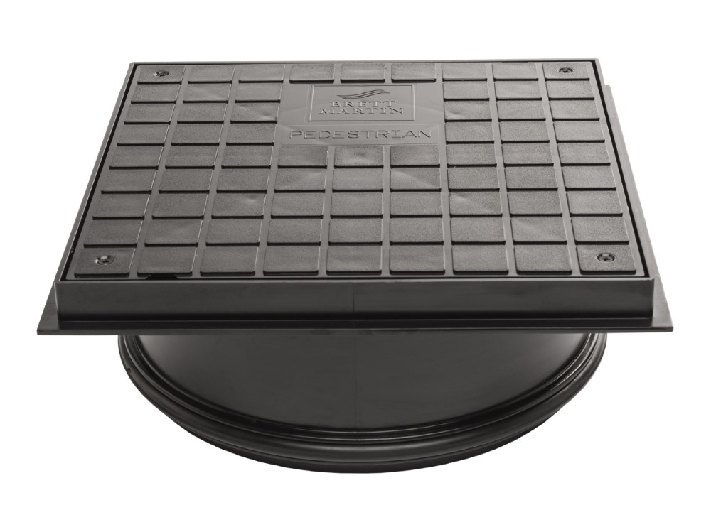 Brett Martin 315mm Dia. Shallow Access Chamber Sealed Lid (Pedestrian) B3153