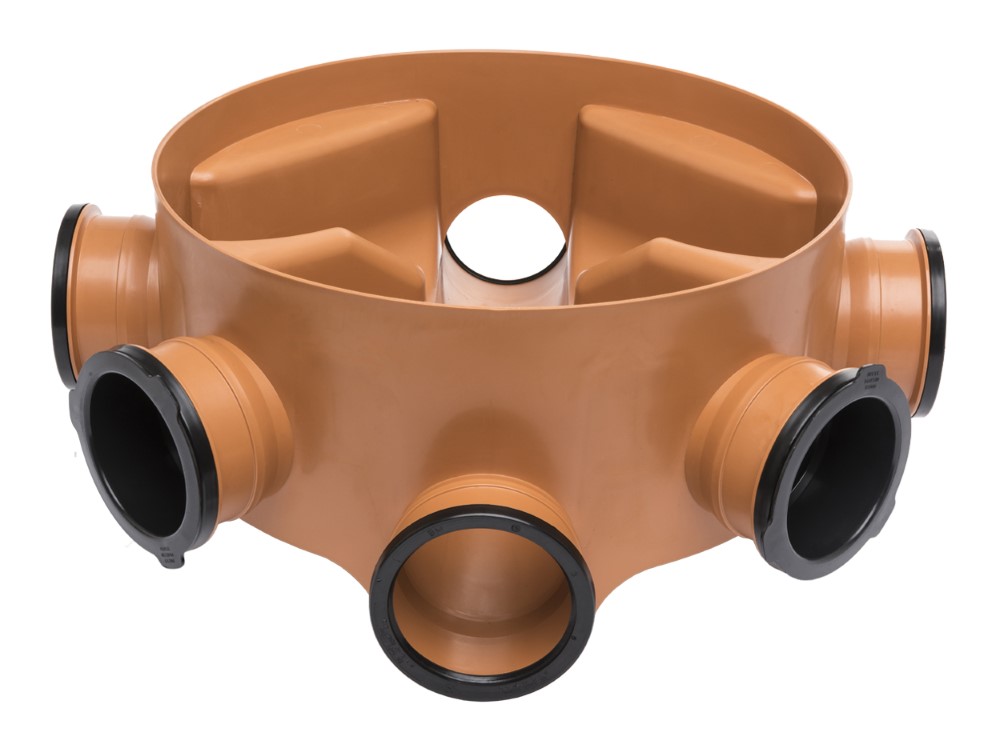 Brett Martin 450mm x 110mm Adoptable Chamber Base (225mm Inv) Deep B4500 Brown