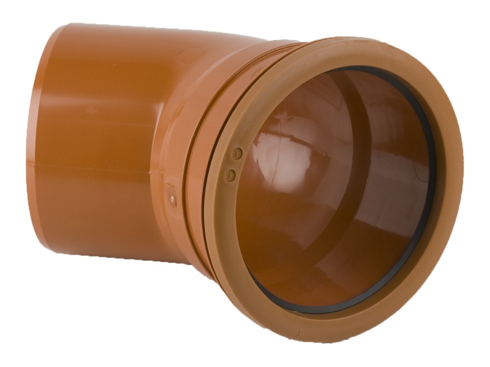 Brett Martin 160mm x 45° Single Socket Bend B7061