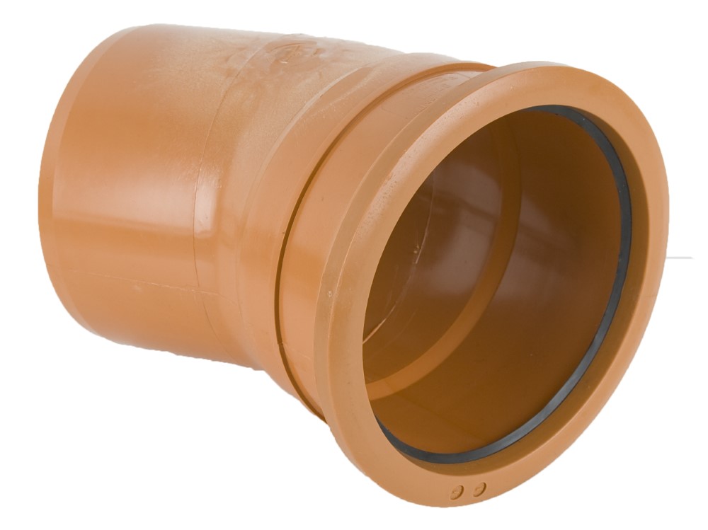 Brett Martin 160mm x 22.5° Single Socket Bend B7171