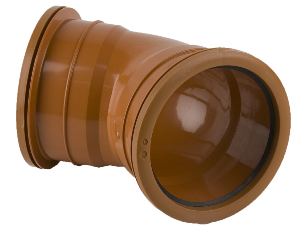Brett Martin 160mm x 45° Double Socket Bend B6041