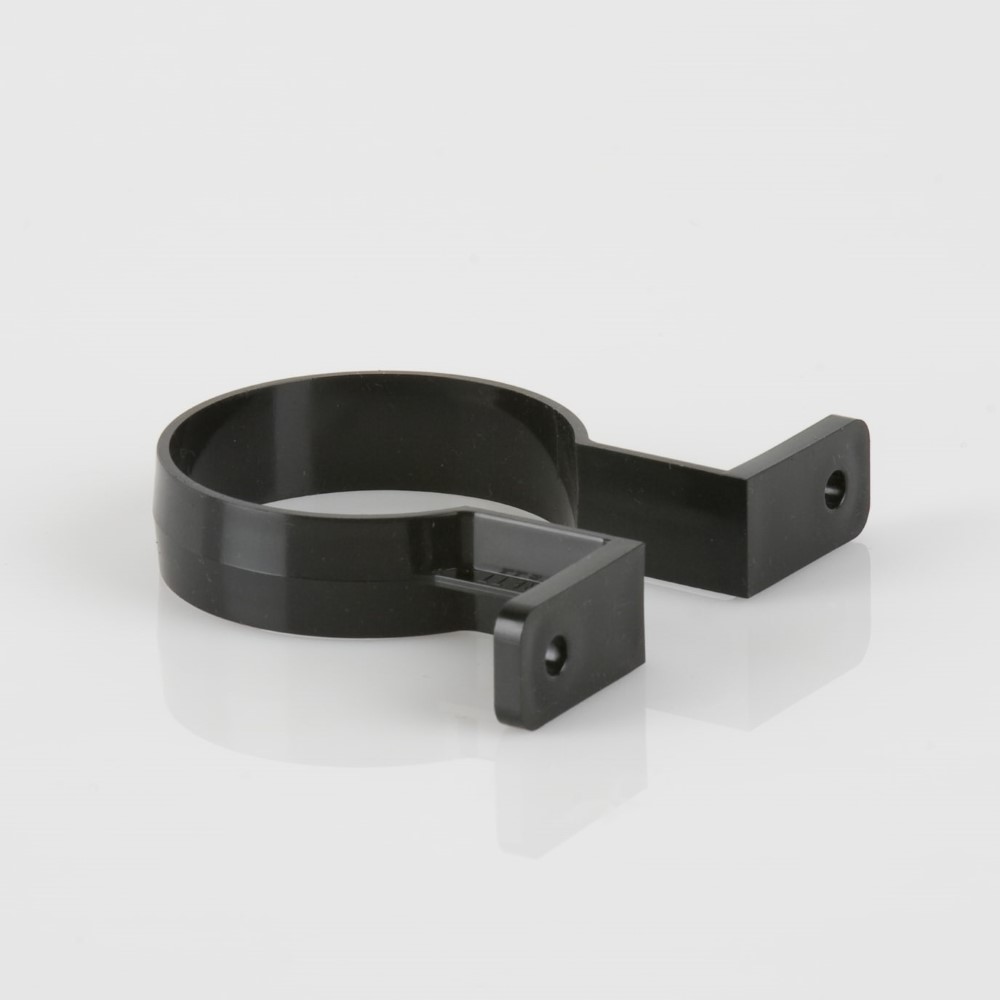 Brett Martin 68mm Round Downpipe Bracket Black BR207B