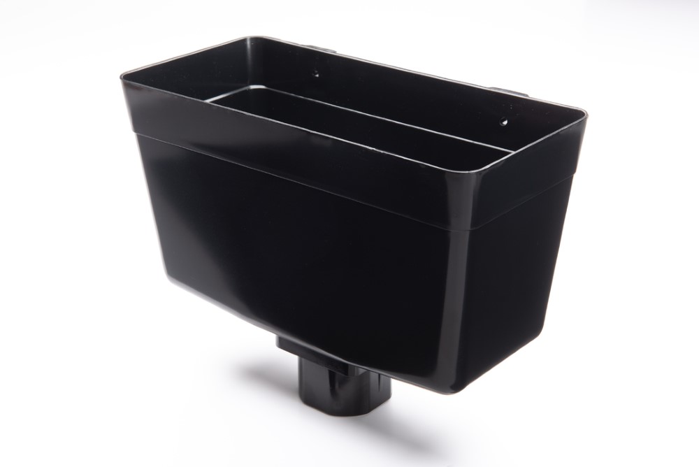 Brett Martin 68mm Round Downpipe Rainwater Head Black BR311B