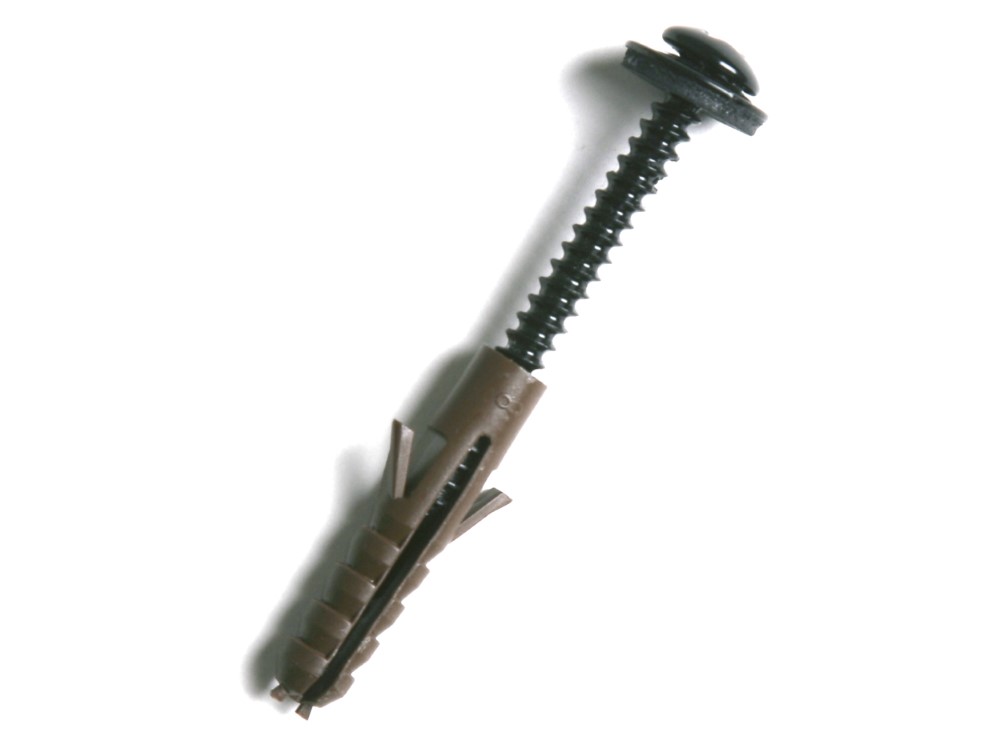 Brett Martin Round 68mm Cast Iron Effect Lug Fixing Pack Black BRFP55CIB