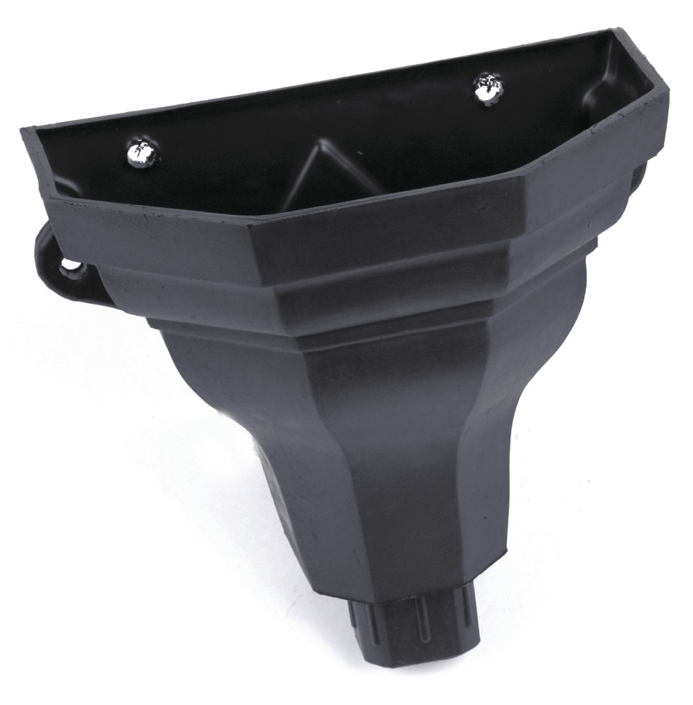 Brett Martin Cast Iron Effect Effect Ogee Hopper Medium Black BRH2B