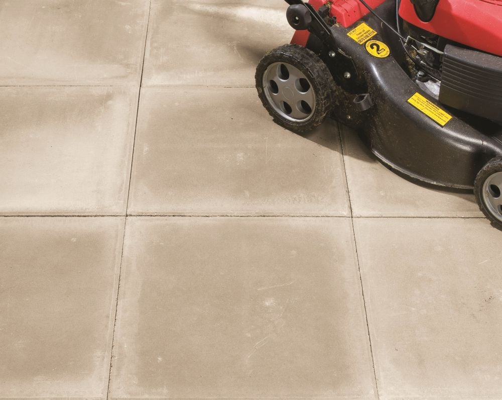 Brett Broadway Smooth Paving Slab 450mm x 450mm x 32mm Grey
