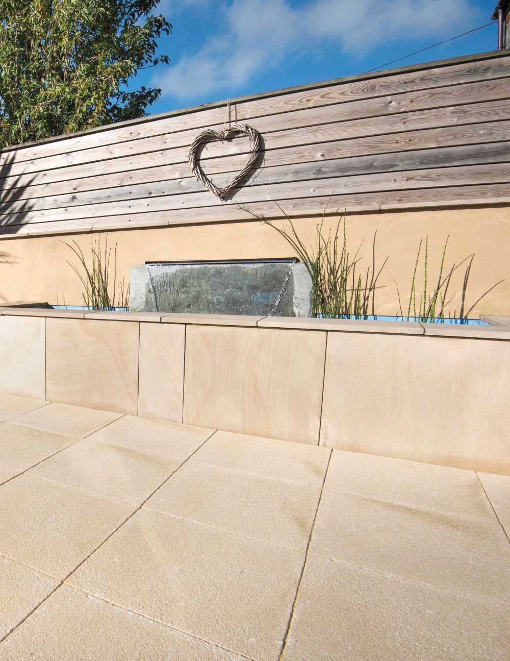 Brett Chaucer Textured Paving Slab 450mm x 450mm x 32mm Buff - Image 3