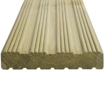 BSW 32 x150mm (27x145mm) Deck Board 4.8M Grooved & Reeded
