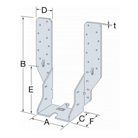Simpson Strong-Tie JHA270 Adjustable Timber Joist Hanger 91mm - Image 5