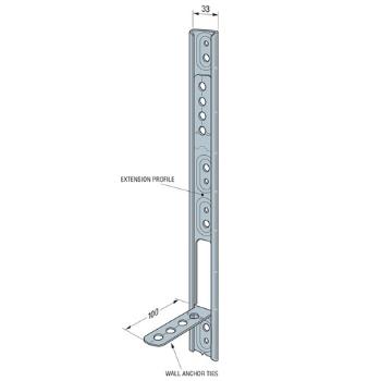 Simpson Extension Wall Starter Stainless Steel C2KS - Image 4