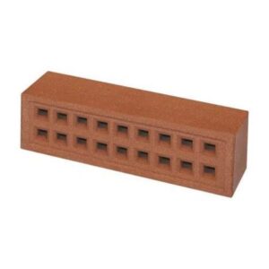 Redbank No.350 Square Airbrick with Holes 215mm x 65mm Red