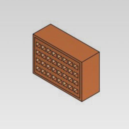 Redbank No.351 Square Airbrick with Holes 215mm x 140mm Buff - Image 2