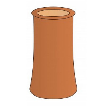 Redbank No 1 Buff Roll Top Chimney Pot 600mm - Image 2