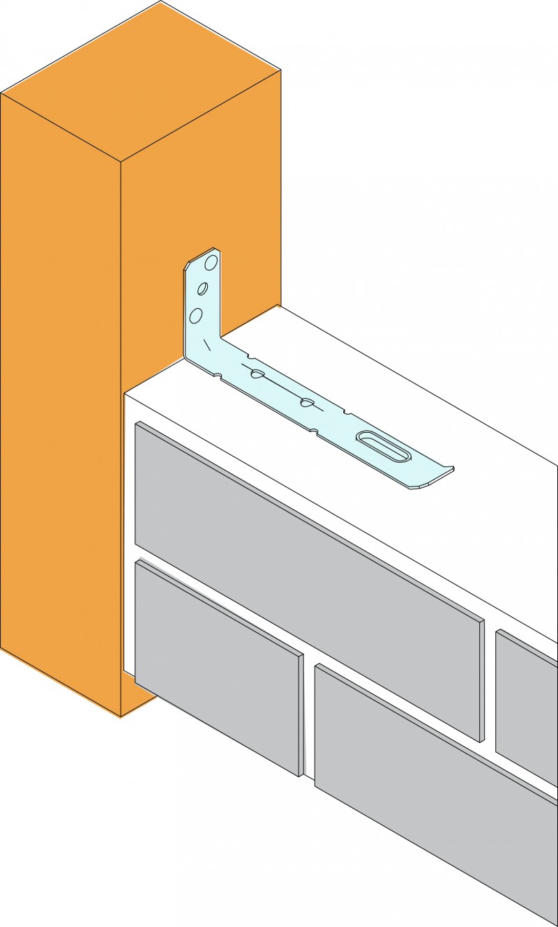 Simpson Strong-Tie Frame Tie 200mm (150mm Tail) - Image 2