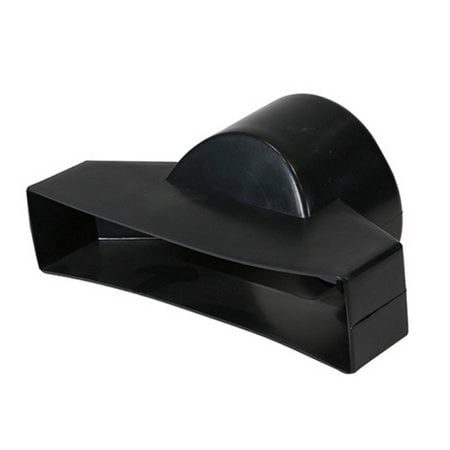 Timloc Underfloor Vent Duct Adaptor to suit 110mm dia Black