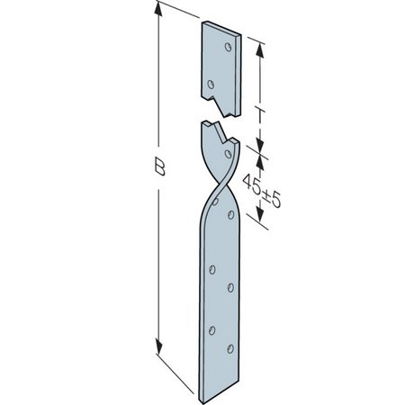 Simpson Strong-Tie Light Twisted Restraint Strap 100mm x 1000mm - Image 2