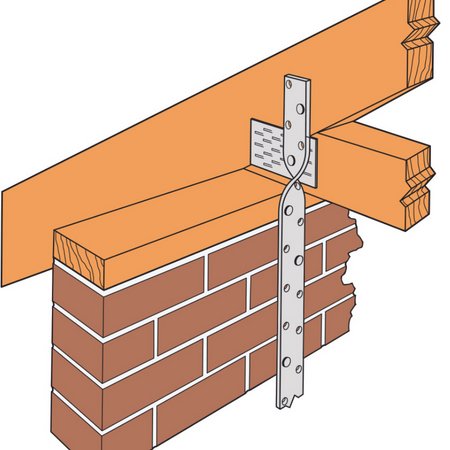 Simpson Strong-Tie Light Twisted Restraint Strap 100mm x 1000mm - Image 3