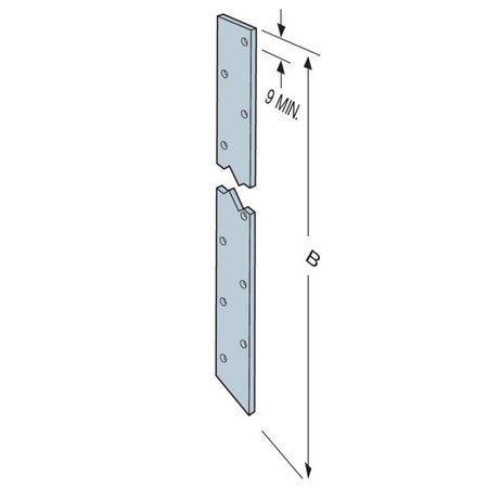 Simpson Strong-Tie 5mm Heavy Flat Restraint Strap 30mm x 1000mm - Image 2