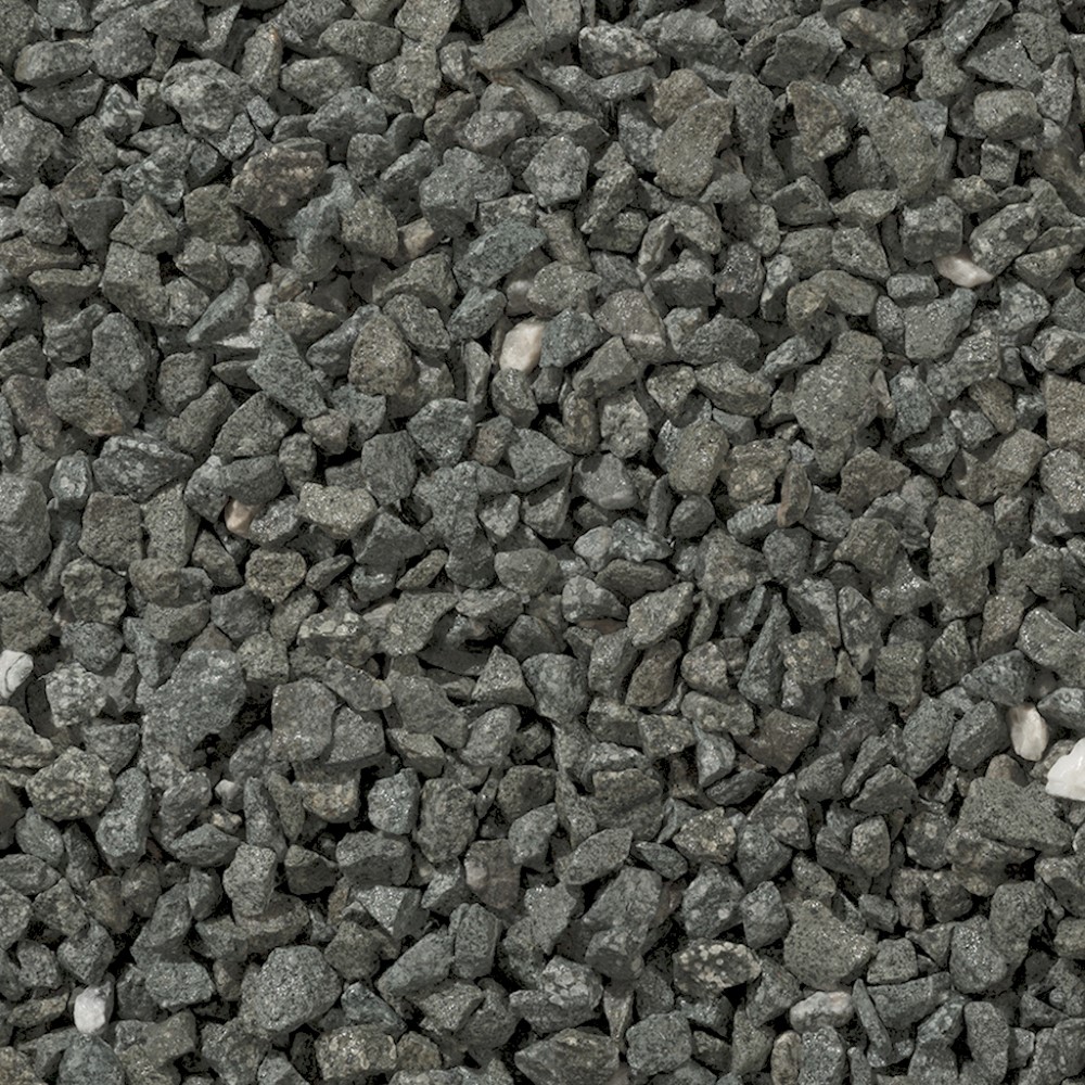 Long Rake Green Granite Chippings 14mm - 20mm Poly Bag