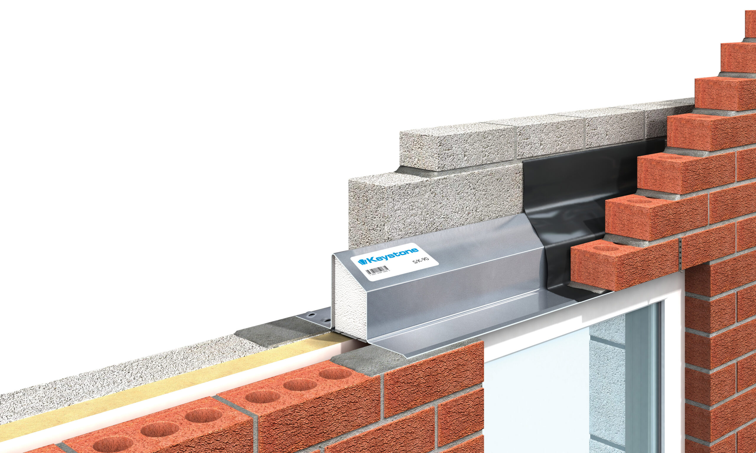 Keystone Steel Cavity Wall Lintel S/K-90 3000mm