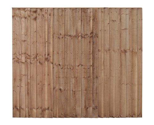 Anglian Closeboard Panel Brown Treated 6ft x 6ft - Image 2