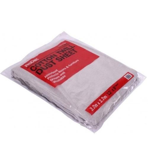 ProDec 12' x 9' Contractor Cotton Twill Dust Sheet