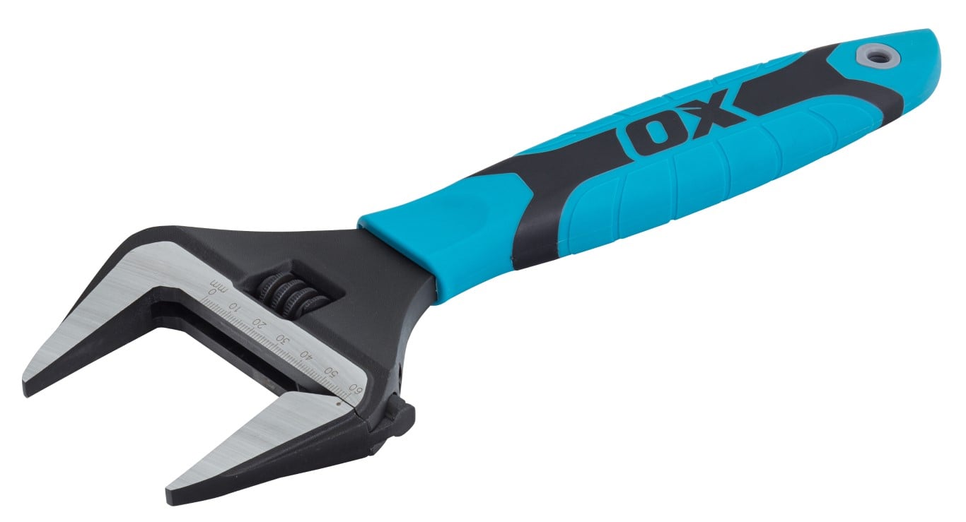 OX Pro Series Adjustable Wrench Extra Wide Jaw 12” (300mm)