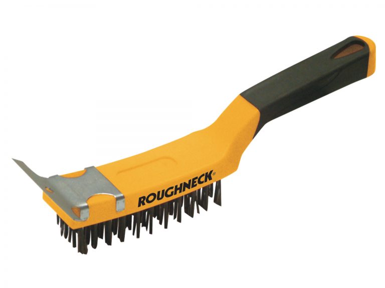 Roughneck Soft Grip Carbon Steel Wire Brush 12"