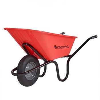 Haemmerlin Crusader Orange Wheelbarrow 120L Pneumatic